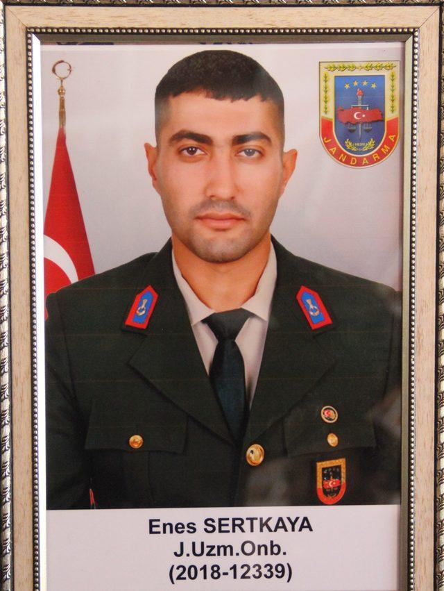 Kazada ölen Uzman Onbaşı Enes Sertkaya, son yolculuğuna uğurlandı