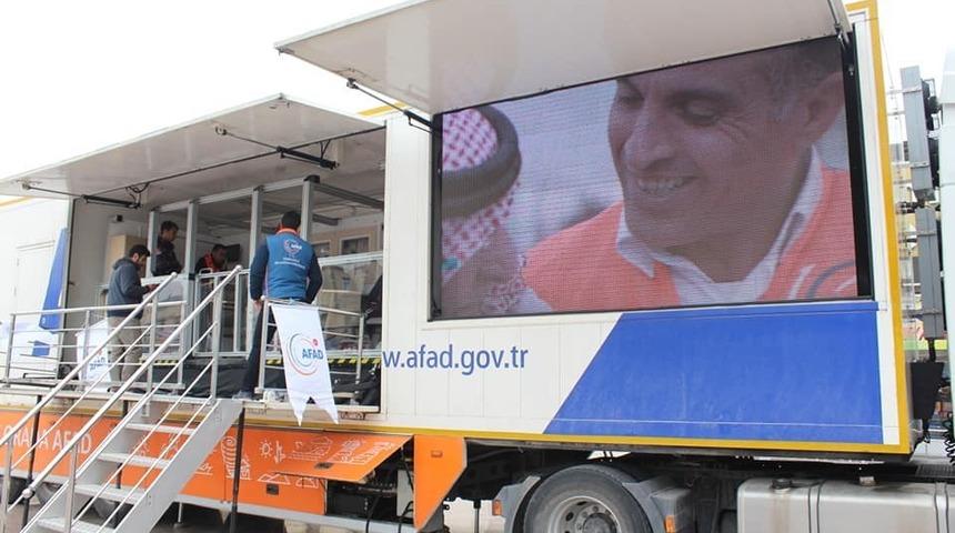 Deprem sim&uuml;lasyon tırı Kilis&rsquo;te