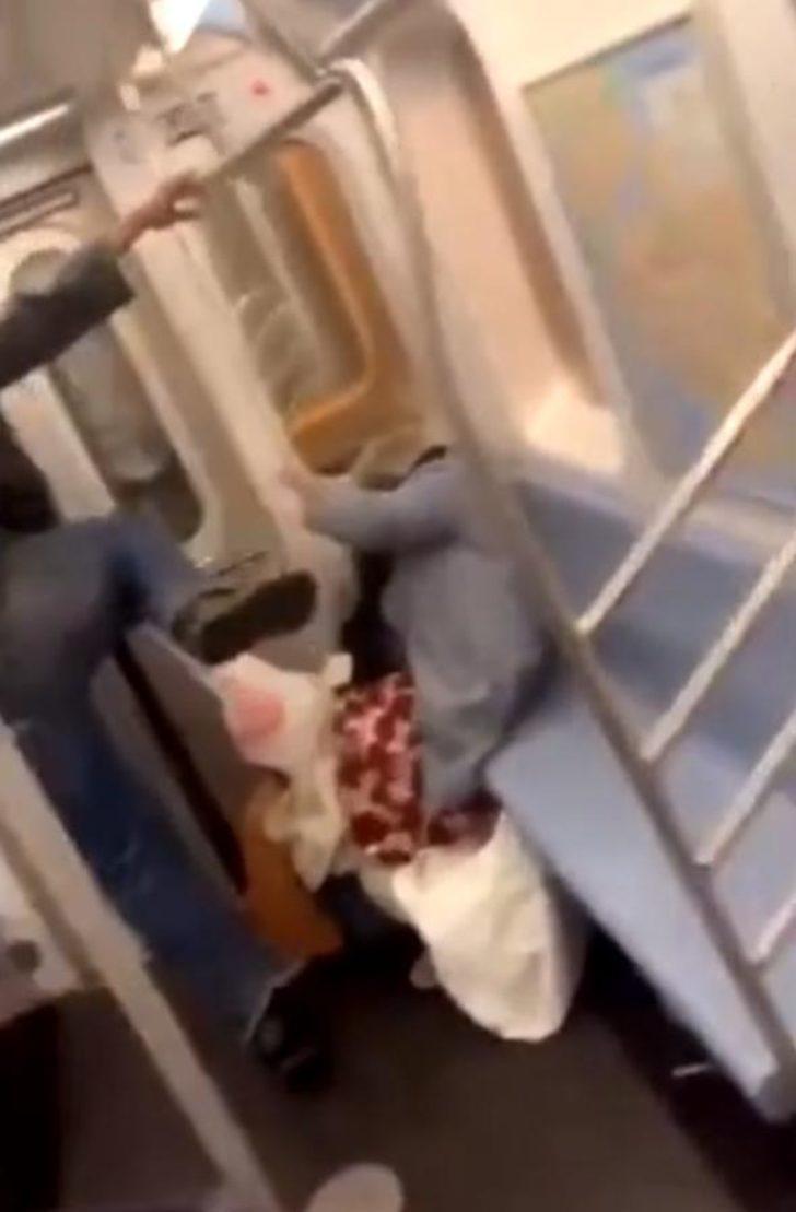 Yaşlı kadını defalarca kez tekmeledi! G2