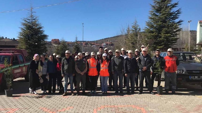 Pazarlar MYO’da ağaçlandırma çalışmaları