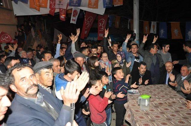 Karatepeliler Cumhur İttifakı adayı Güler’i bağılarına bastı