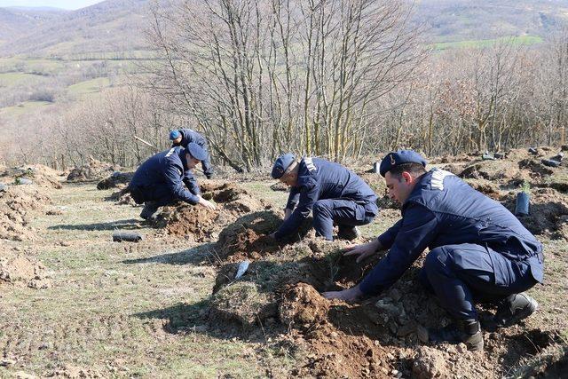 Jandarmadan 180’inci yılda 180 bin fidan