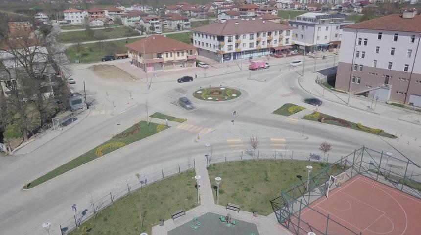 Kavşak &ccedil;alışmaları tamamlandı