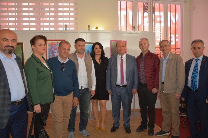 Ebru sanatı kursiyerleri hünerlerini sergiledi G4