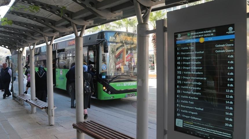 Akıllı duraklarla otobüsler takip edilecek