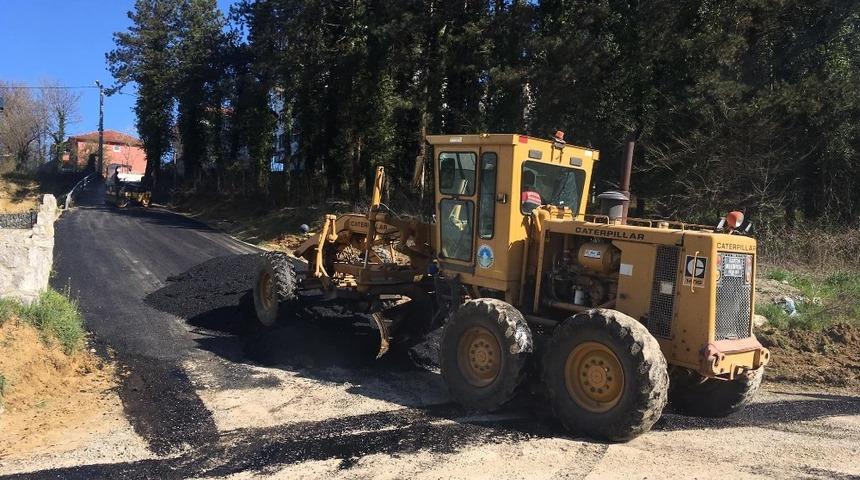 832. Sokak asfaltlanıyor