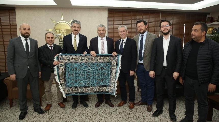 Başkan &Ccedil;elik, veda ziyaretleri kapsamında AK Parti, MHP, CHP ve İyi Parti İl Başkanlıklarını ziyaret etti