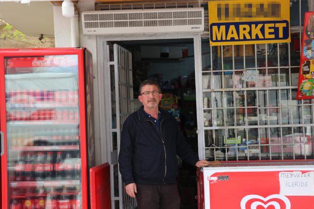 Marketten 12 saniyede hırsızlık kamerada