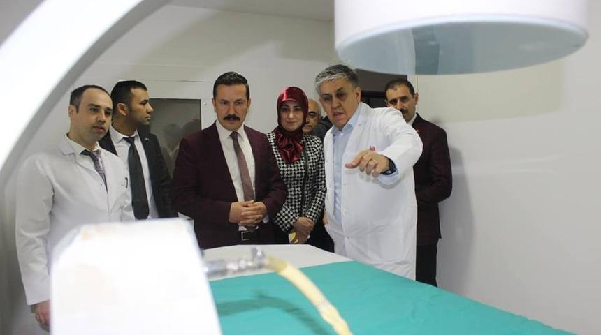 Merzifon’daki hastaneye taş kırma ünitesi