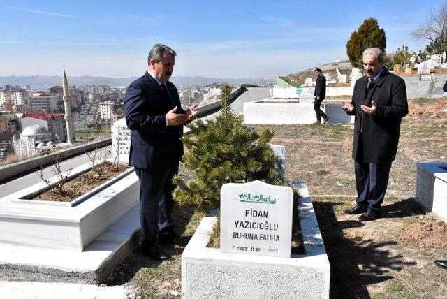 Destici'den Yazıcıoğlu ile birlikte hayatını kaybedenlerin mezarlarına ziyaret