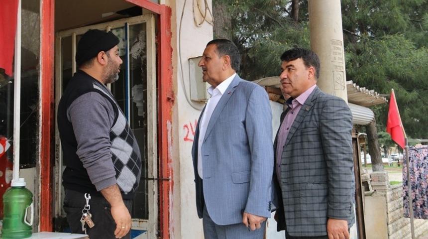 &Ouml;zyavuz esnafı ziyaret etti