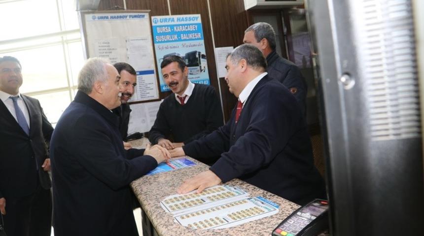 Fakıbaba ve Baydilli otogar esnafını ziyaret etti