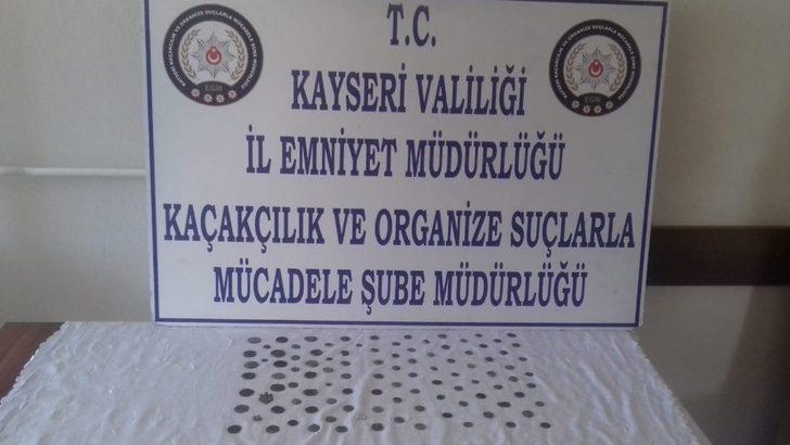 Kayseri’de 102 sikke ele geçirildi G5