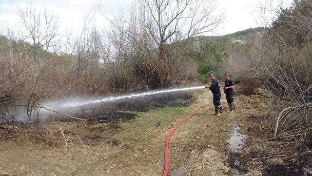 Gediz’deki orman yangını büyümeden söndürüldü