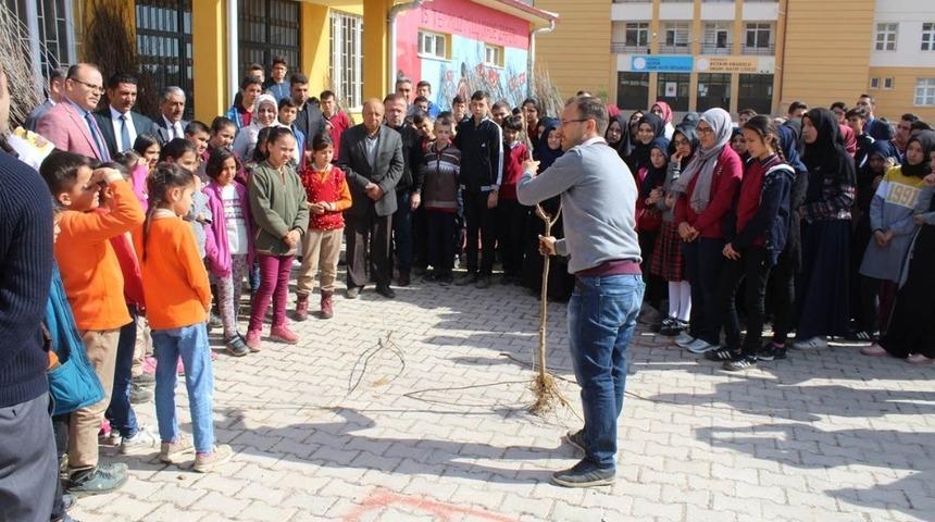 Keskin&rsquo;de bin 600 adet meyve fidanı dağıtıldı