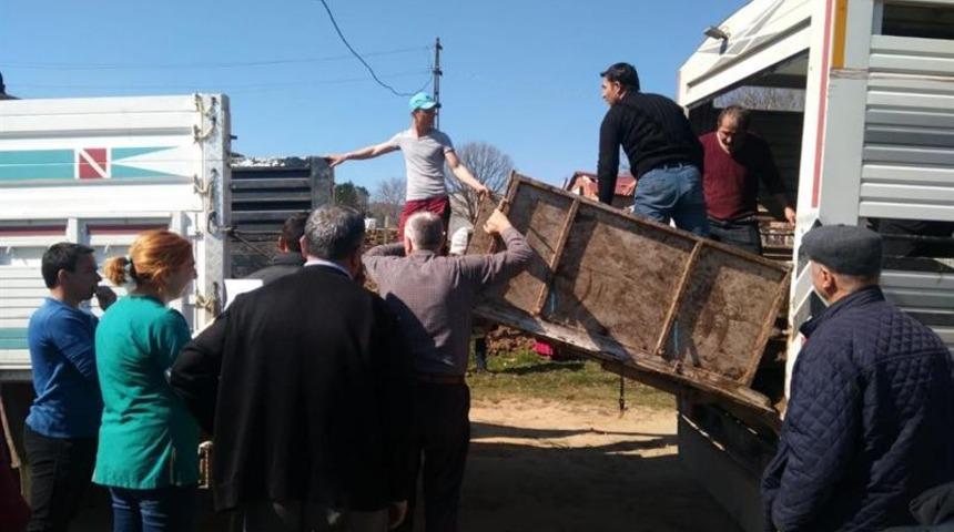 Gen&ccedil; &ccedil;ift&ccedil;ilere hayvan dağıtımı yapıldı