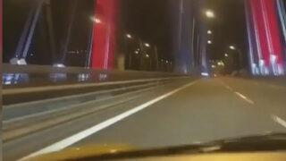 Bir sürücü Yavuz Sultan Selim Köprüsü'nden 344 kilometre hızla geçti