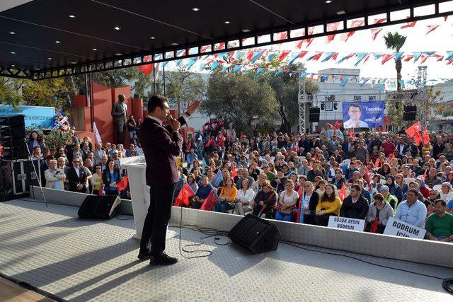 Mehmet Tosun’un mitingi yoğun ilgi gördü