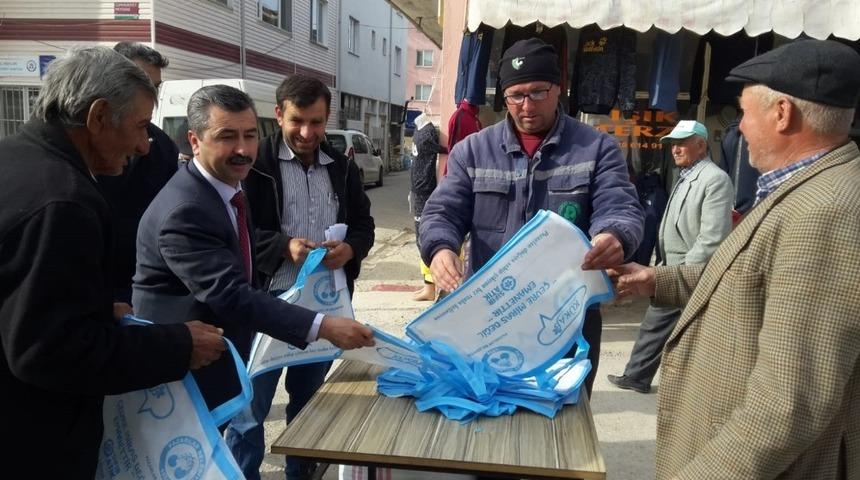 Pazarlar Belediyesi&rsquo;nden &ccedil;evre dostu bez torba