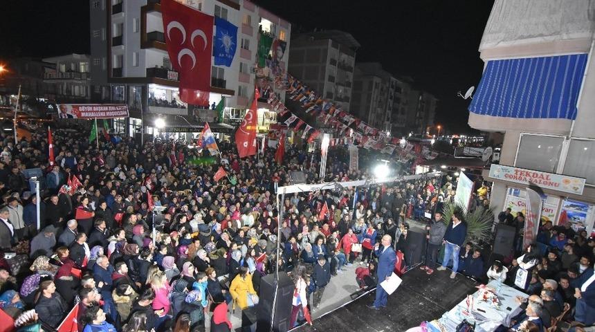 Salihli&rsquo;de Cumhur İttifakı coşkusu