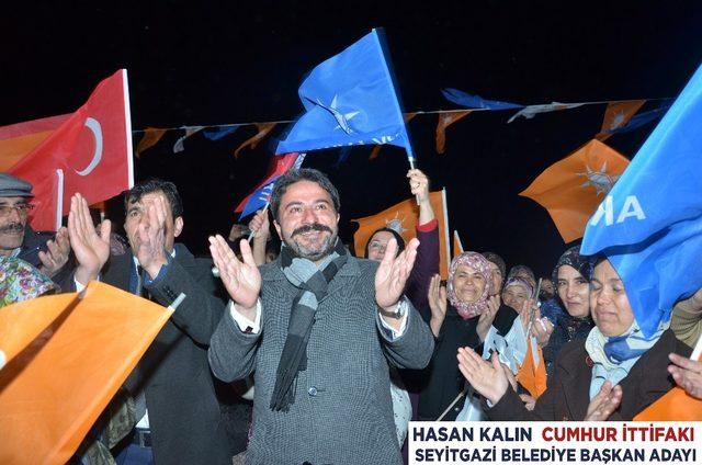 Başkan Kalın’a Ayvalı’da büyük destek