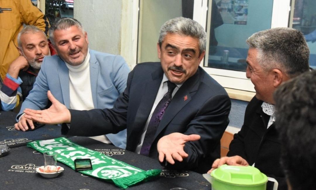 Haluk Alıcık, Arslanlı&rsquo;da vatandaşları dinledi