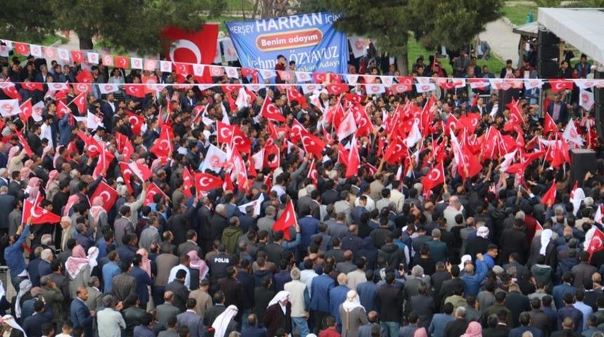 Harran&rsquo;da &Ouml;zyavuz&rsquo;a tam destek