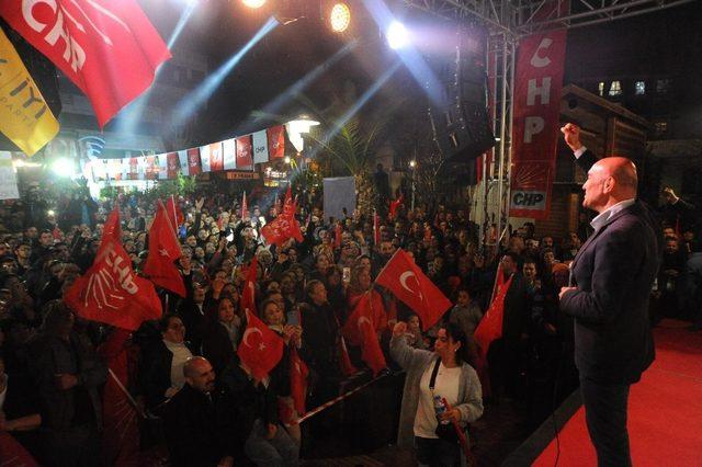 Soyer: “Seferihisar’da yaktığımız bu ateş, har olup Türkiye’yi saracak”