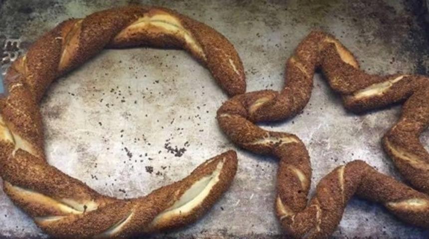 Simitten ay ve yıldız yaptılar