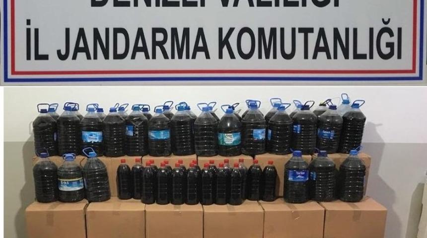 Jandarma bin 263 litre kaçak şarap yakaladı