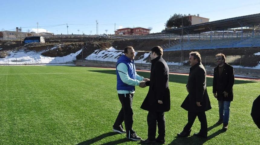 Kaymakam Coşkun&rsquo;dan sporculara ziyaret