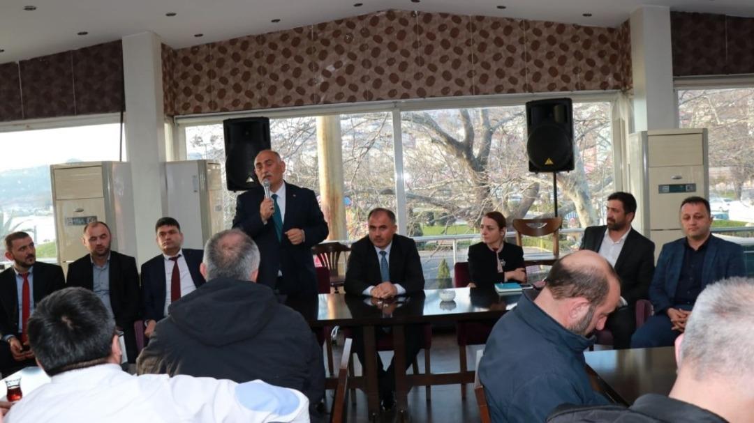 Madencilerden Şahin&rsquo;e tam destek