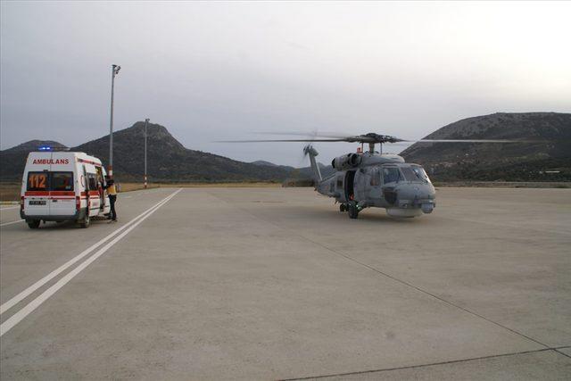 Deniz Kuvvetleri'nin helikopteri, Emre için havalandı