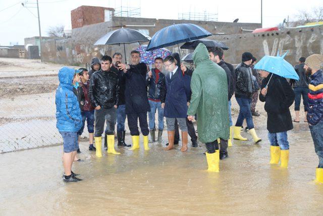 Kızıltepe'de sel; kerpiç ev ile 3 ahır yıkıldı