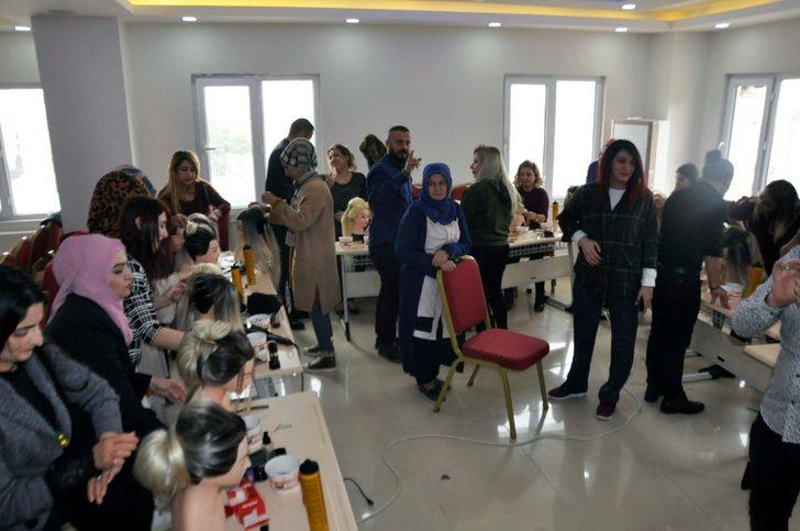 Kızıltepe’de bayan kuaförlere uygulamalı eğitim verildi G2