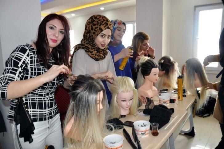 Kızıltepe’de bayan kuaförlere uygulamalı eğitim verildi G3