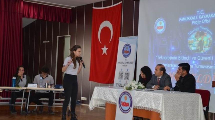 Denizli&rsquo;de &lsquo;1. Liselerarası M&uuml;nazara Turnuvası&rsquo; sona erdi
