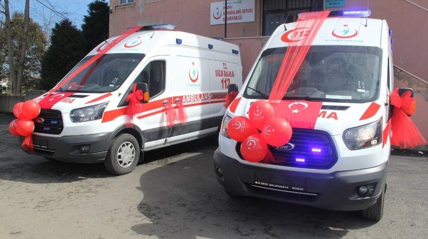 Ordu&rsquo;ya 2 yeni ambulans daha