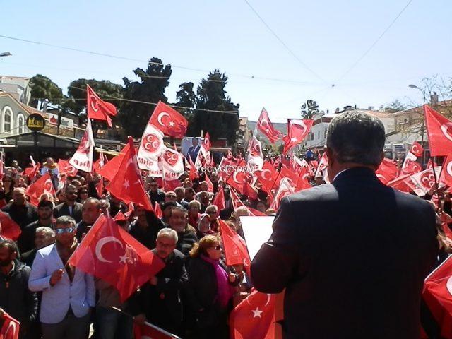 Cumhur İttifakı’nın Foça Başkan adayı Serdar Mersin’den son miting