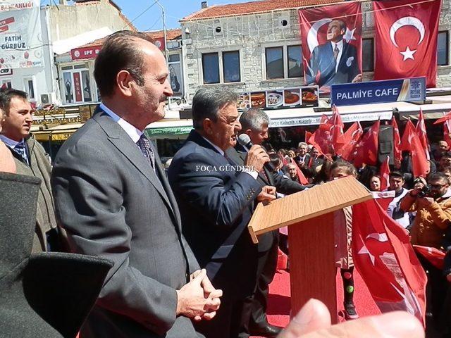 Cumhur İttifakı’nın Foça Başkan adayı Serdar Mersin’den son miting