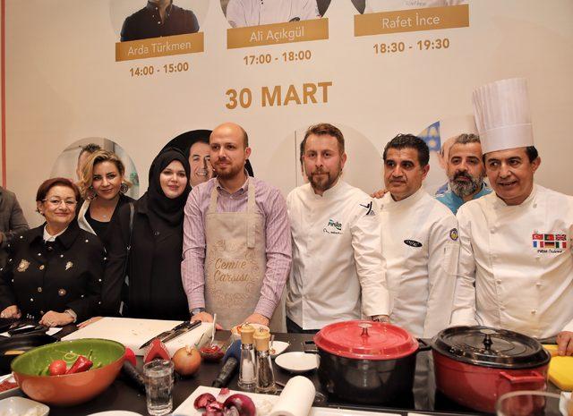 Bilal Erdoğan Cemre Çarşısı'nda yemek yaptı