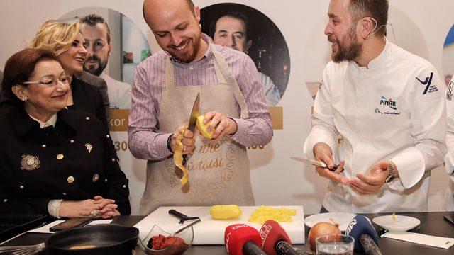 Bilal Erdoğan Cemre Çarşısı'nda yemek yaptı