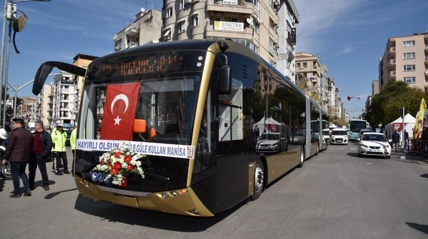 Manisa&rsquo;ya 25 metrelik otob&uuml;s