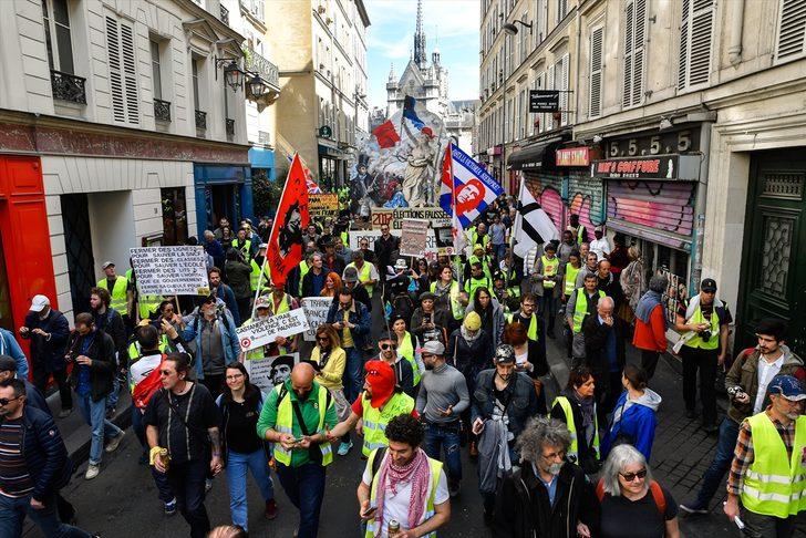 Fransa'da sarı yelekliler gösterilerin 20. haftasında sokaklarda  G4