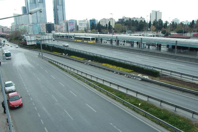 İstanbul'da trafik yoğunluğu yüzde 1 