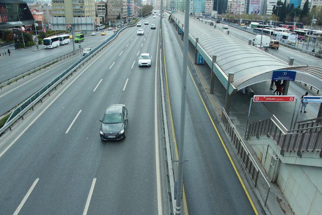 İstanbul'da trafik yoğunluğu yüzde 1 