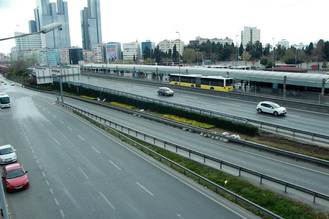 İstanbul'da trafik yoğunluğu yüzde 1 