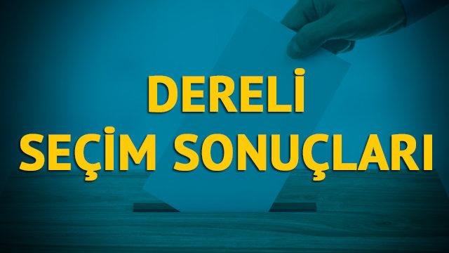 Dereli seçim sonuçları 2019: Giresun ilinin Dereli ilçesinde hangi parti, hangi aday?  