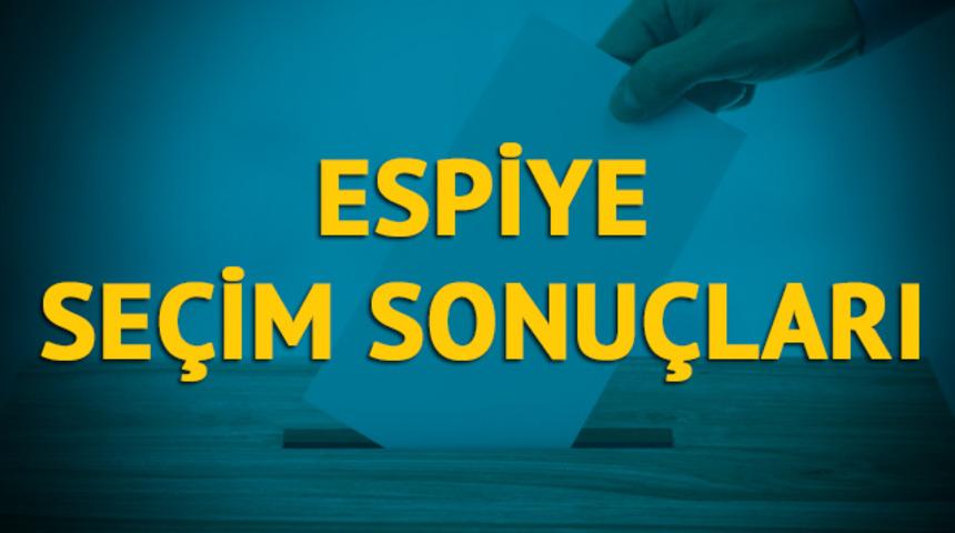 Espiye seçim sonuçları 2019: Giresun ilinin Espiye ilçesinde hangi parti, hangi aday?  