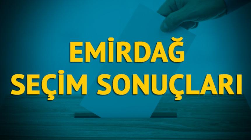 Emirdağ se&ccedil;im sonu&ccedil;ları 2019: Afyonkarahisar  ilinin il&ccedil;esinde hangi parti, hangi aday? 